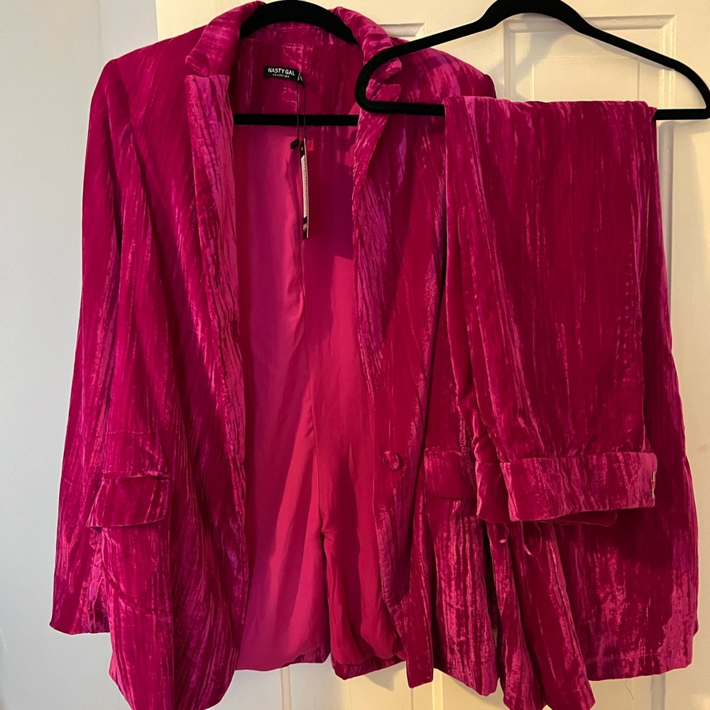 Nasty Gal Velvet Suit